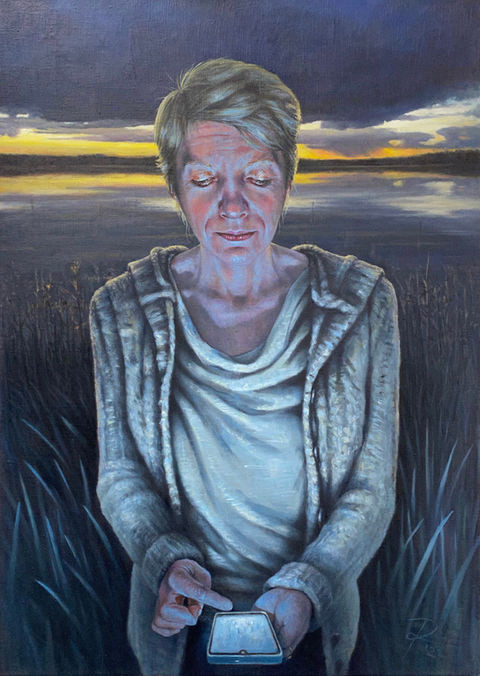 MESSAGE XVIII _ 2022 _ 50 x 70 cm _ oil on canvas