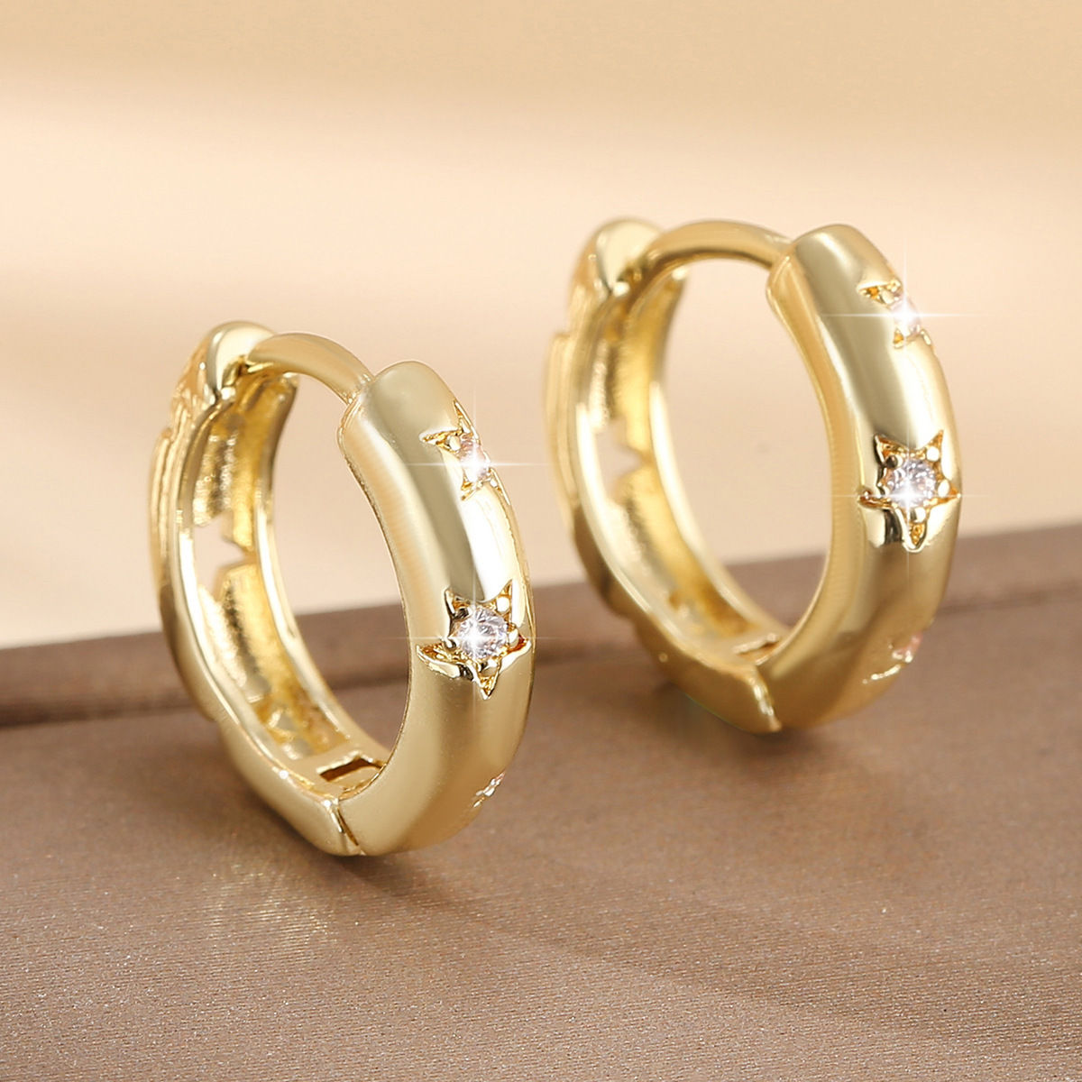Sterling Silver Spiral Star Earrings