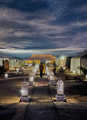 Merzouga-Luxury-Desert-Camp and stars