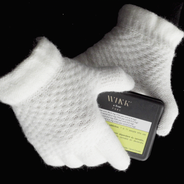 19) White gloves opening WINK Package.gi
