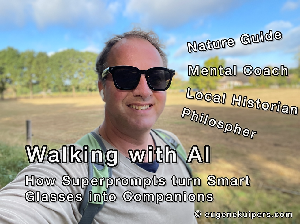 Exploring the outdoors with augmented intelligence: How smart glasses offer guidance through nature, history, and personal reflection.