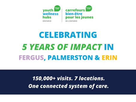 Youth Wellness Hubs Ontario, Wellington-Guelph Celebrates 5 Years of Supporting Rural Youth