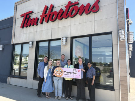 $8,446 RAISED FOR MAIN PLACE ERIN HUB YOUTH THROUGH TIM HORTONS SMILE COOKIE CAMPAIGN