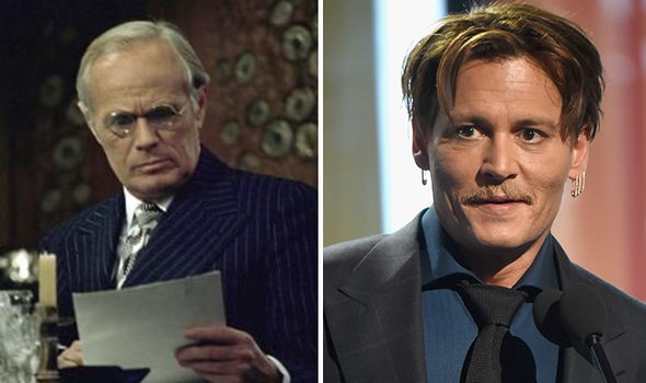 Richard Widmark (1974) and Johnny Depp (2017)
