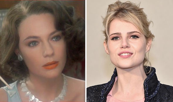 Jacqueline Bisset (1974) and Lucy Boynton (2017)