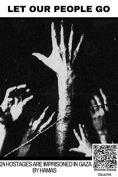 Hands reach out in a powerful display calling for the release of hostages imprisoned by Hamas in Gaza. The image symbolizes the urgent plea to bring them home.