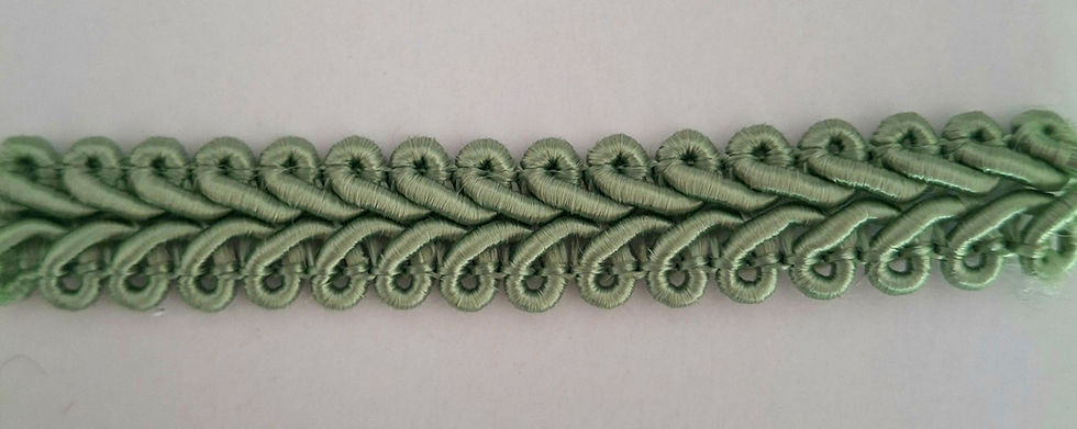 Miniatura: galão verde pistacho para abajur de teto com franjas look vintage
