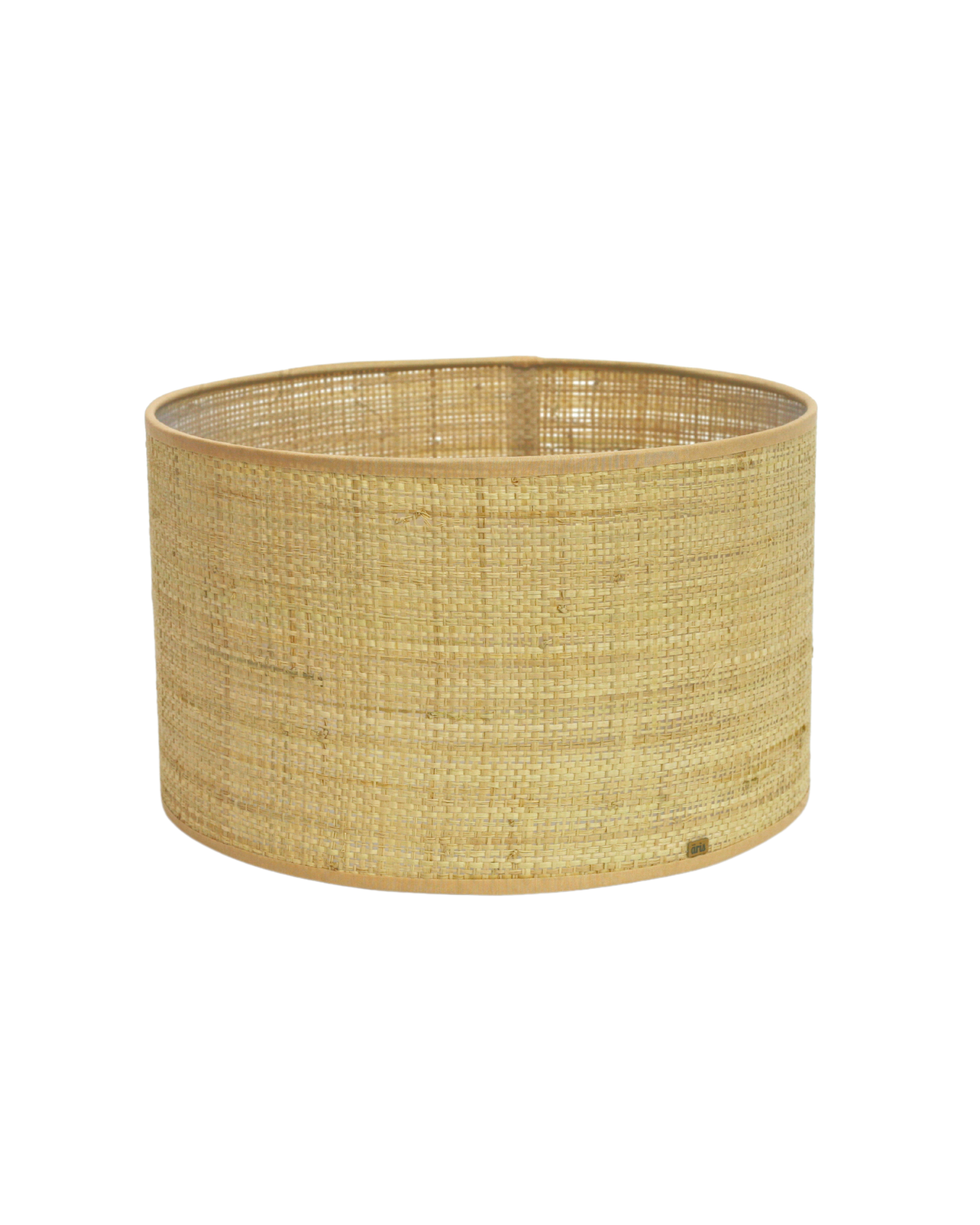 abajur de palhinha cilíndrico