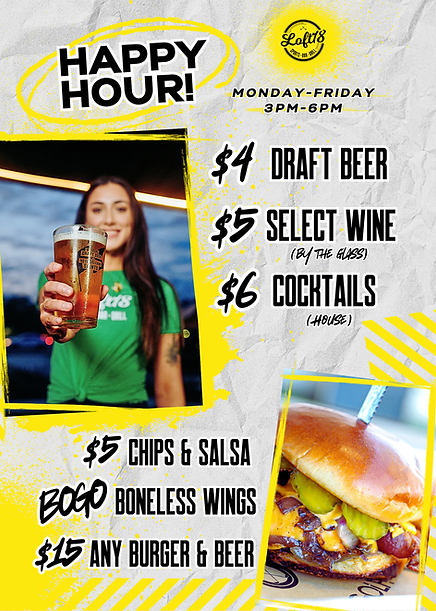 Loft18 Mandeville Happy Hour