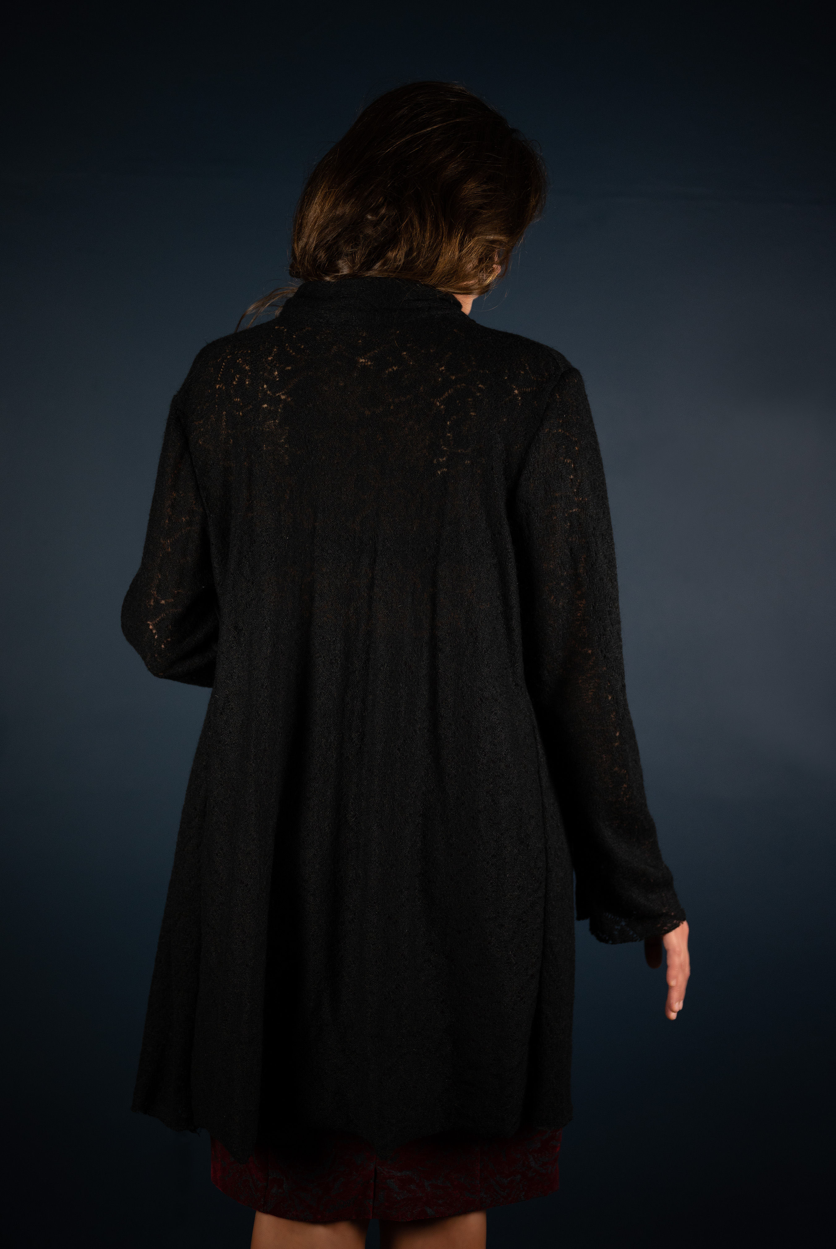 In Between The Black Cloud Cardigan back view