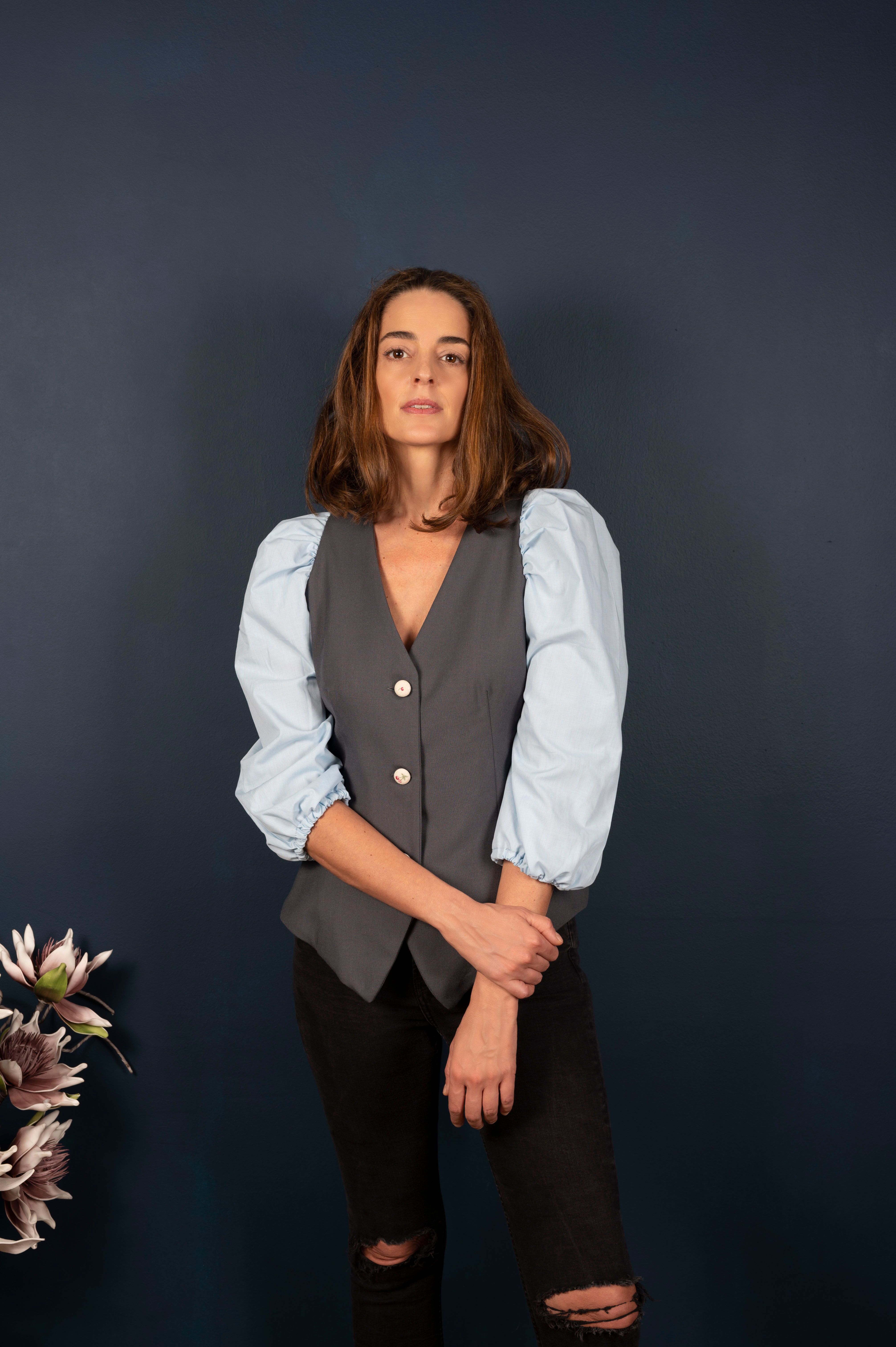 Nostalgia Cherries in my Heart Blouse Vest