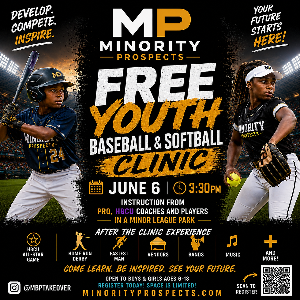  HBCU All-Star Game Free Baseball & Softball Instructional Clinic 