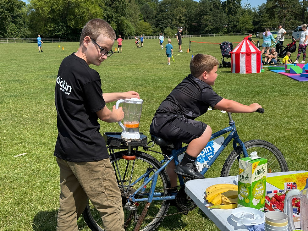 Youth Leader with Smoothie Bike