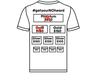 She Speaks T-Shirt Sponsor