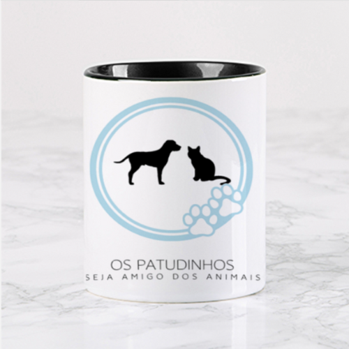 Miniatura: Caneca cerâmica "Os Patudinhos"