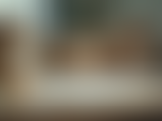 Eye-level view of a tidy desk with labeled storage boxes.