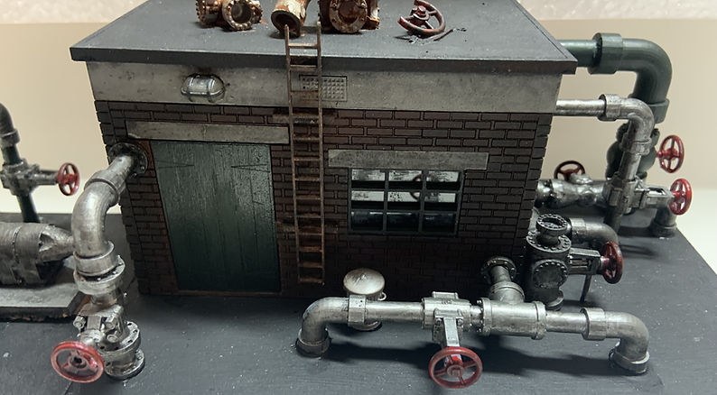 O gauge industrial pipework