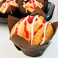  Raspberry White Choc Muffin