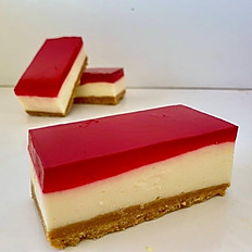 Raspberry Jelly Slice Slice