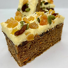 Carrot Walnut Cake Slice