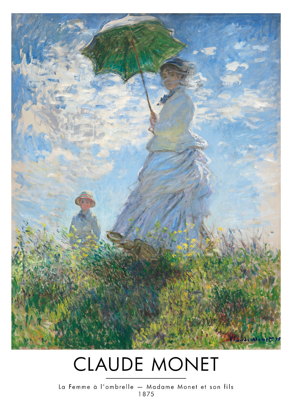 claude monet parasol A3