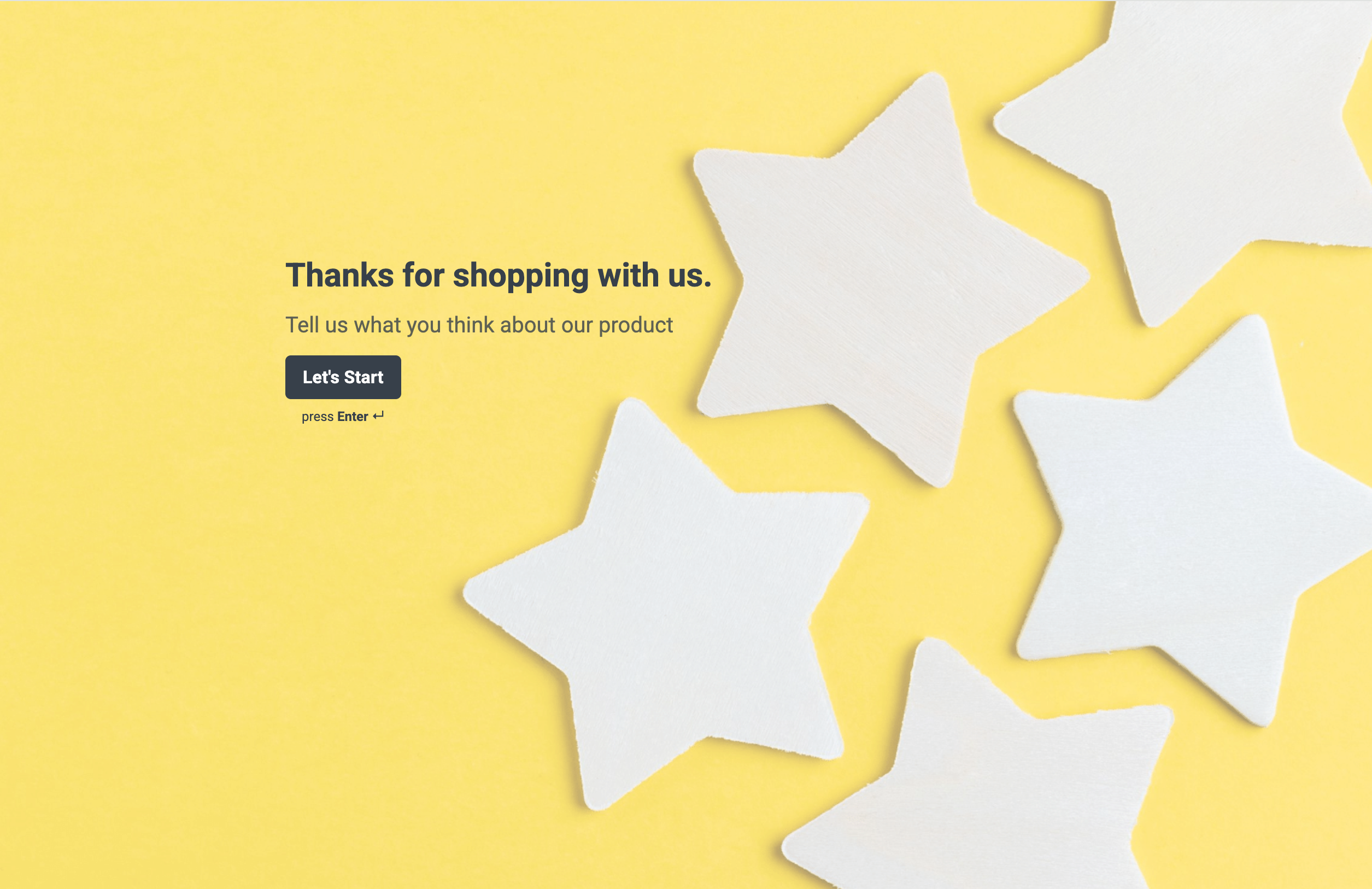 Customer feedback form template