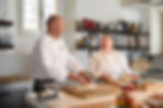 Our chef Mara with husband Francesco who offers cooking lessons