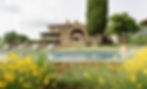 Looking from the 18m pool to the loggia and main villa