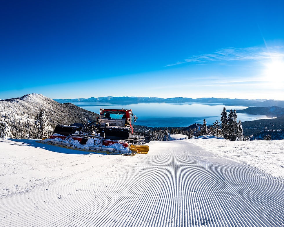 Groomers at Diamond Peak ski resort