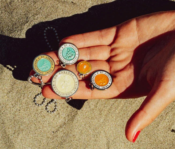 Saint Christopher surfer style necklaces