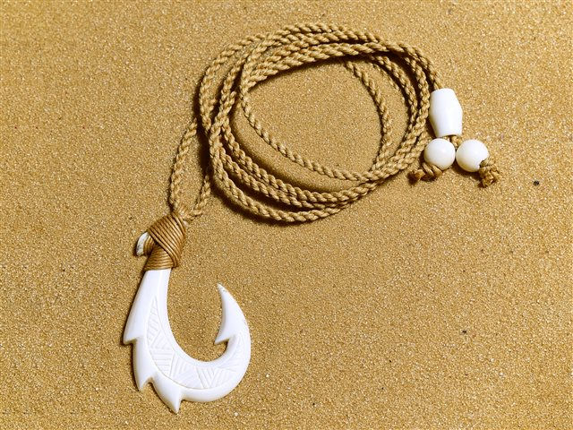 Maori fish hook necklace