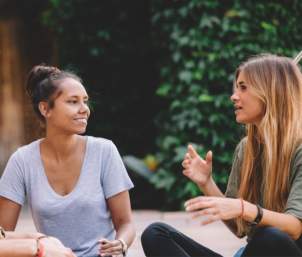 Women talking