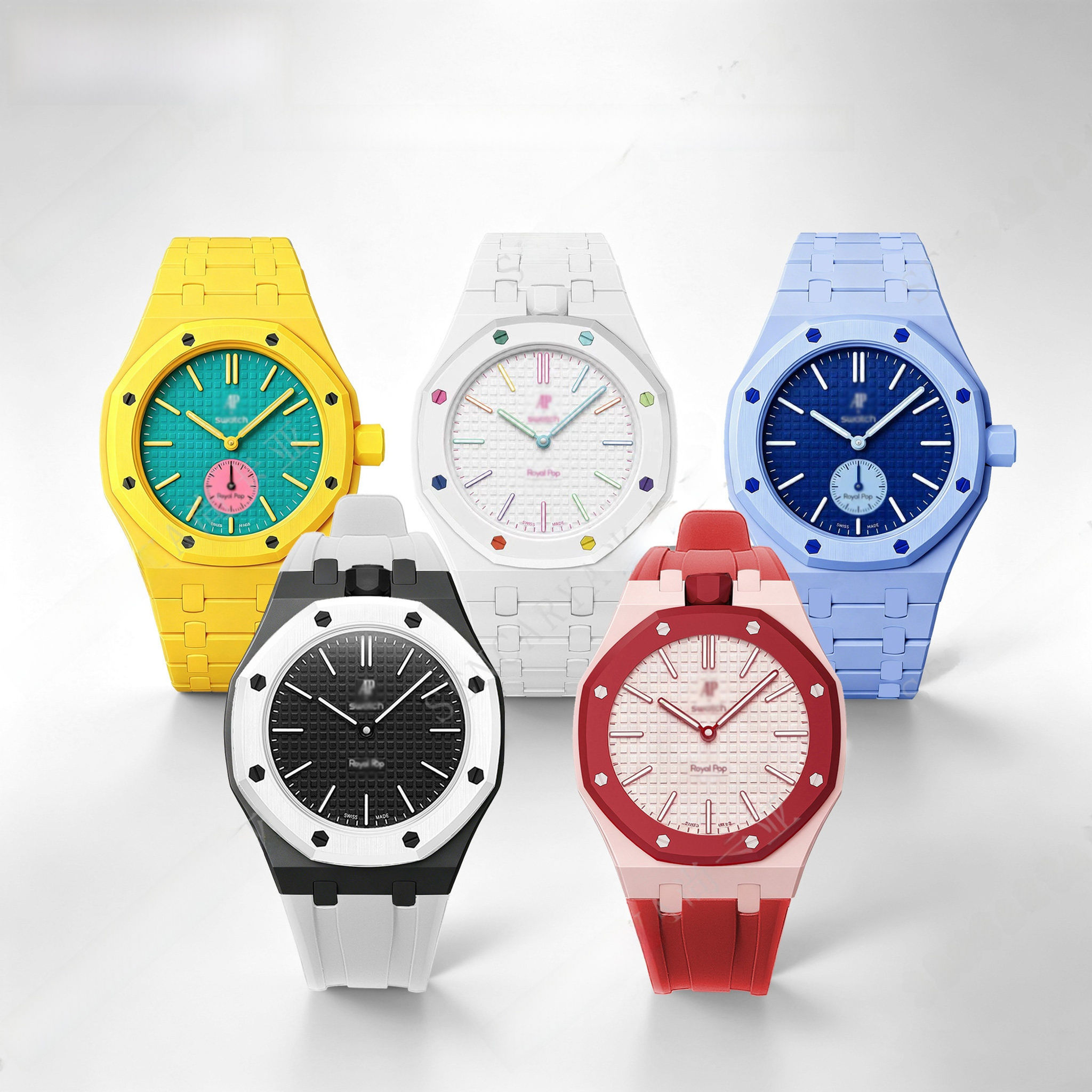 Modified AP Collaboration Swatch Watch Strap Bio-Ceramic
