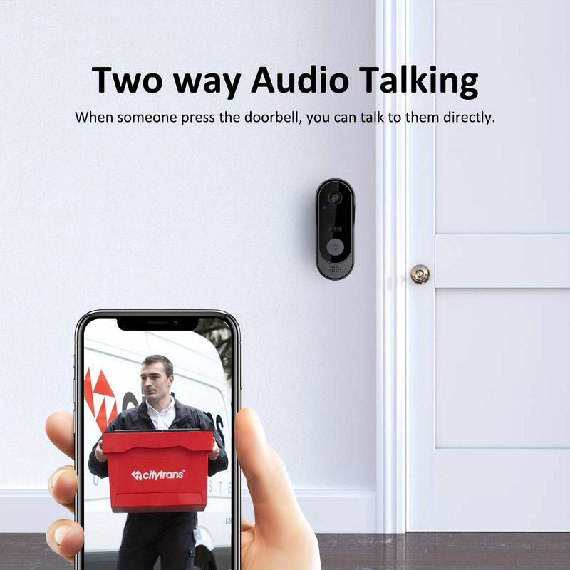 Thumbnail: Tuya WIFI Camera Doorbell HD Video Intercom Outdoor Wireless Waterproof Door Bel