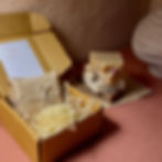 Sustainable gift set – artisanal soap with floral beeswax candle gift box