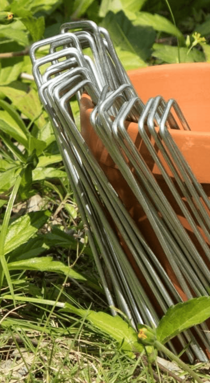 Thumbnail: galvanized landscape staples