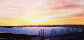 Farm package with multiple greenhouse kits bundled together for large scale growing