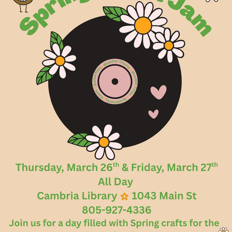 SPRING CRAFT JAM  MARCH 26-27