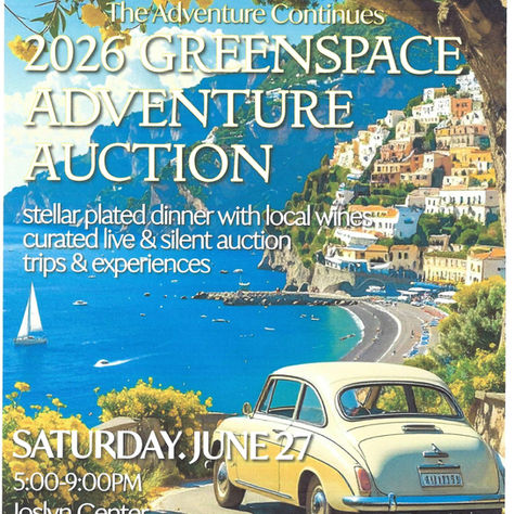 GREENSPACE ADVENTURE AUCTION, JUNE 27 