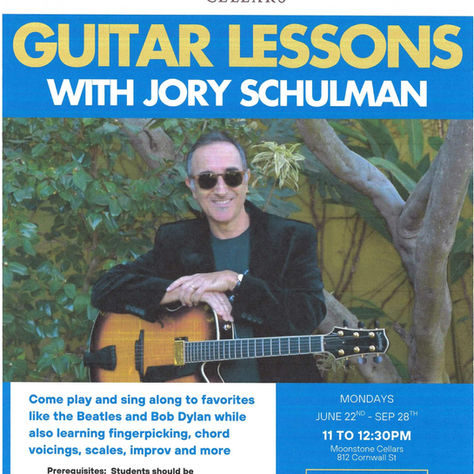 GUITAR LESSONS, JUNE 22- SEPT 28