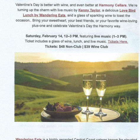 HARMONY CELLARS FEB 14