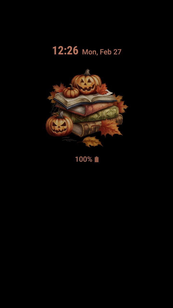縮圖：Vintage Halloween Books And Pumpkins