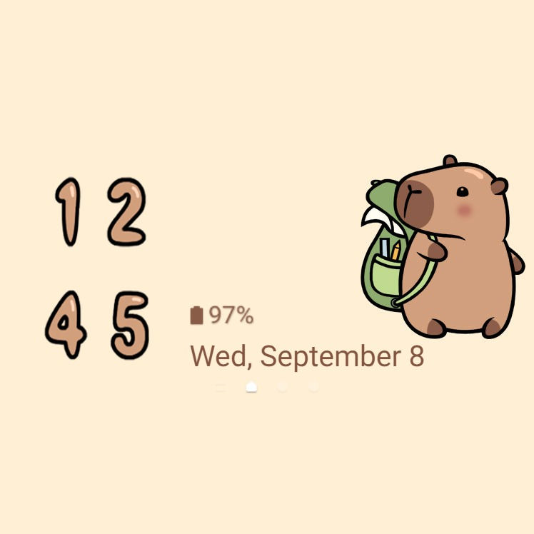 縮圖：Cute Cabybara Back To School