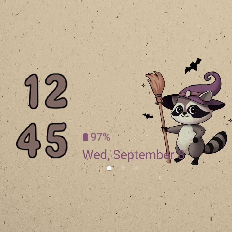 縮圖：Raccoon _ Cute Halloween Witch