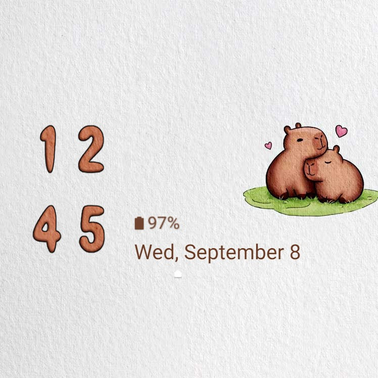 縮圖：Animated Capybara In Love_Lovely Couple Pic (Live)