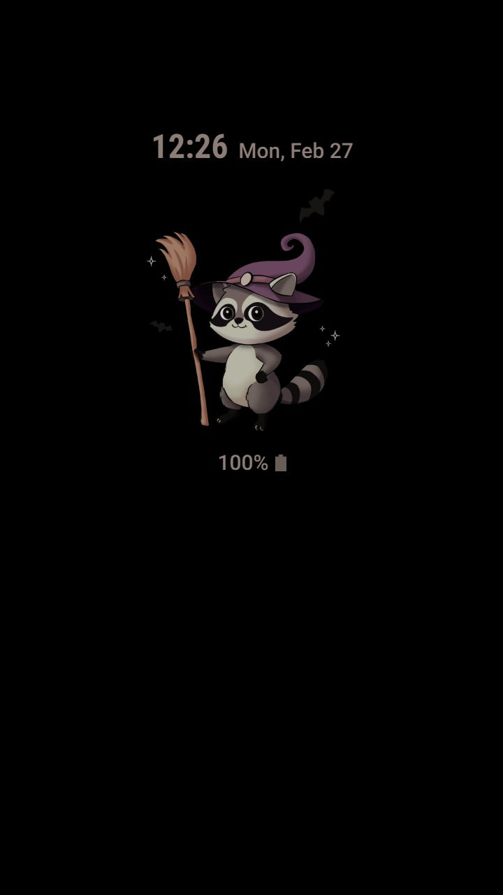 縮圖：Raccoon _ Cute Halloween Witch