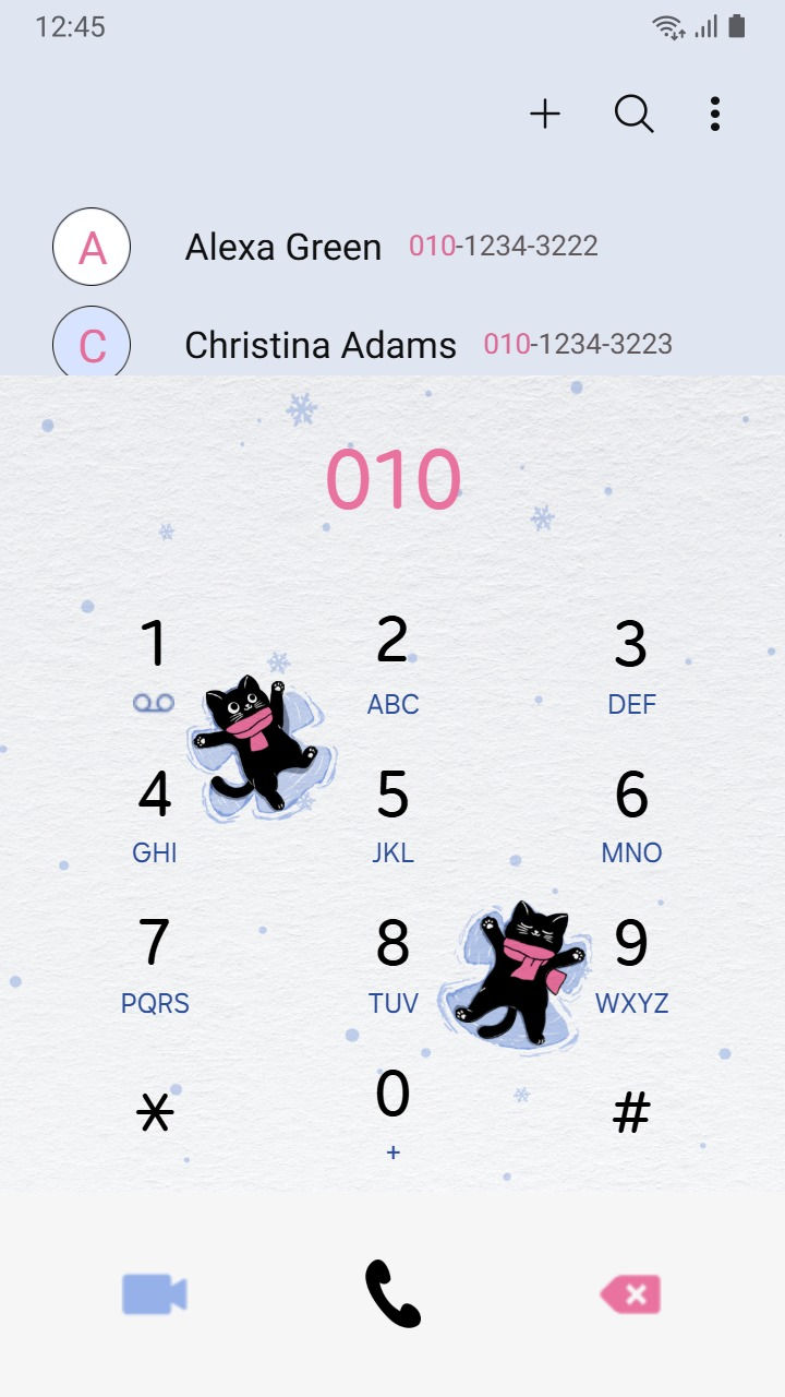 縮圖：Cute Black Cat Enjoy Winter Wonderland
