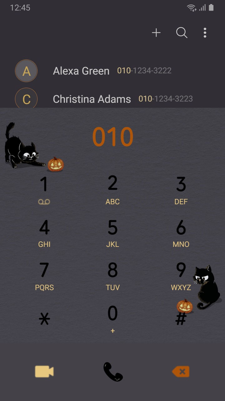 縮圖：Black Cat And Halloween Pumpkin