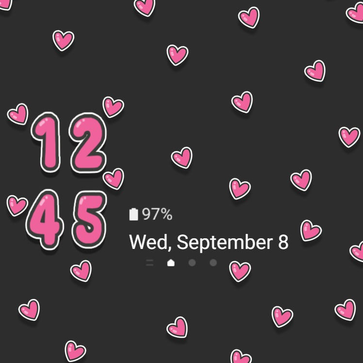縮圖：Papercut Pink Heart Pattern
