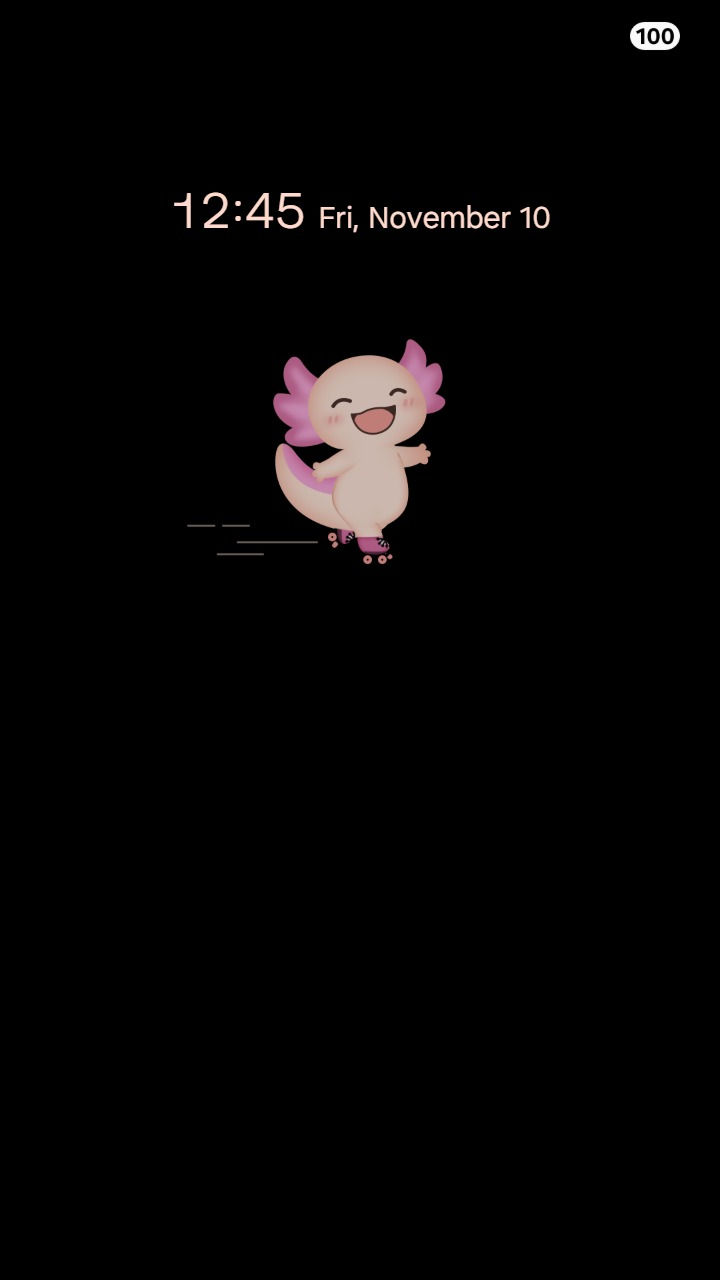 縮圖：Cute Axolotl with Roller Skating | Axoru Moments